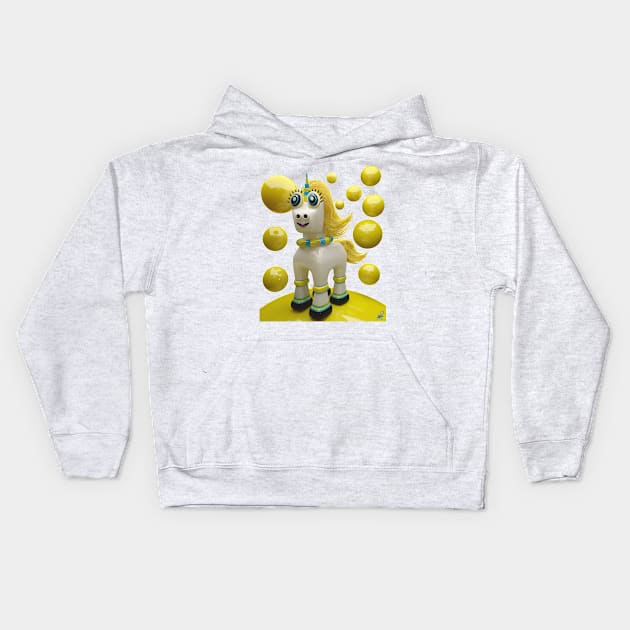 Lemondrop Unicorn Kids Hoodie by apadilladesign